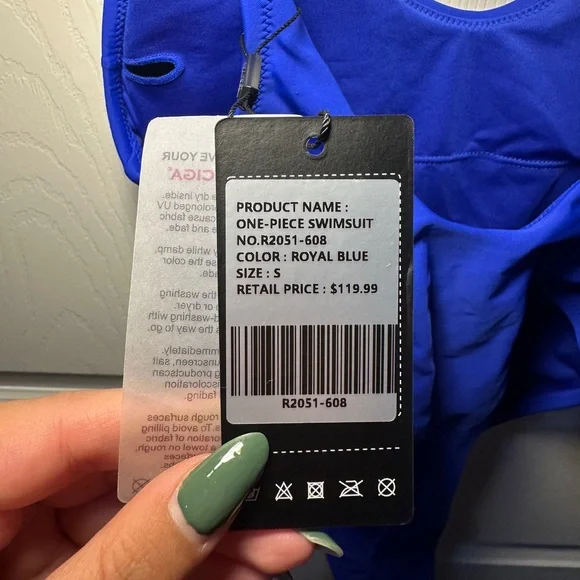 NWT Relleciga Swim Thong One Piece Swimsuit -S - Picture 4 of 5